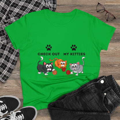 Kitty Cat T-Shirt / Check Out My Kitties Shirt / Unisex Jersey Short Sleeve Tee / Humorous Pet Clothes