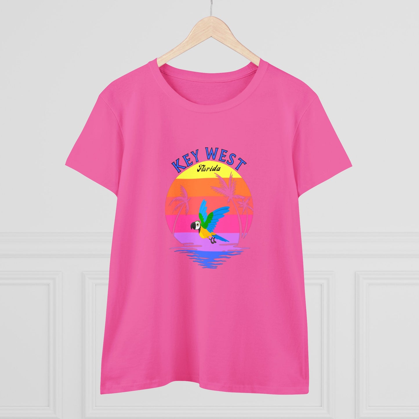 Places, Beach, Key West, Florida, United States of America, Animals, Birds- Adult, Semi-fitted T-shirt