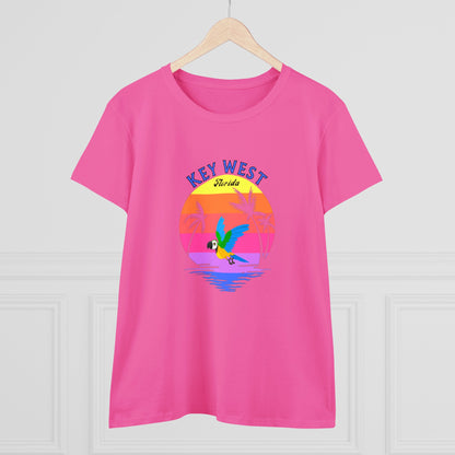 Places, Beach, Key West, Florida, United States of America, Animals, Birds- Adult, Semi-fitted T-shirt