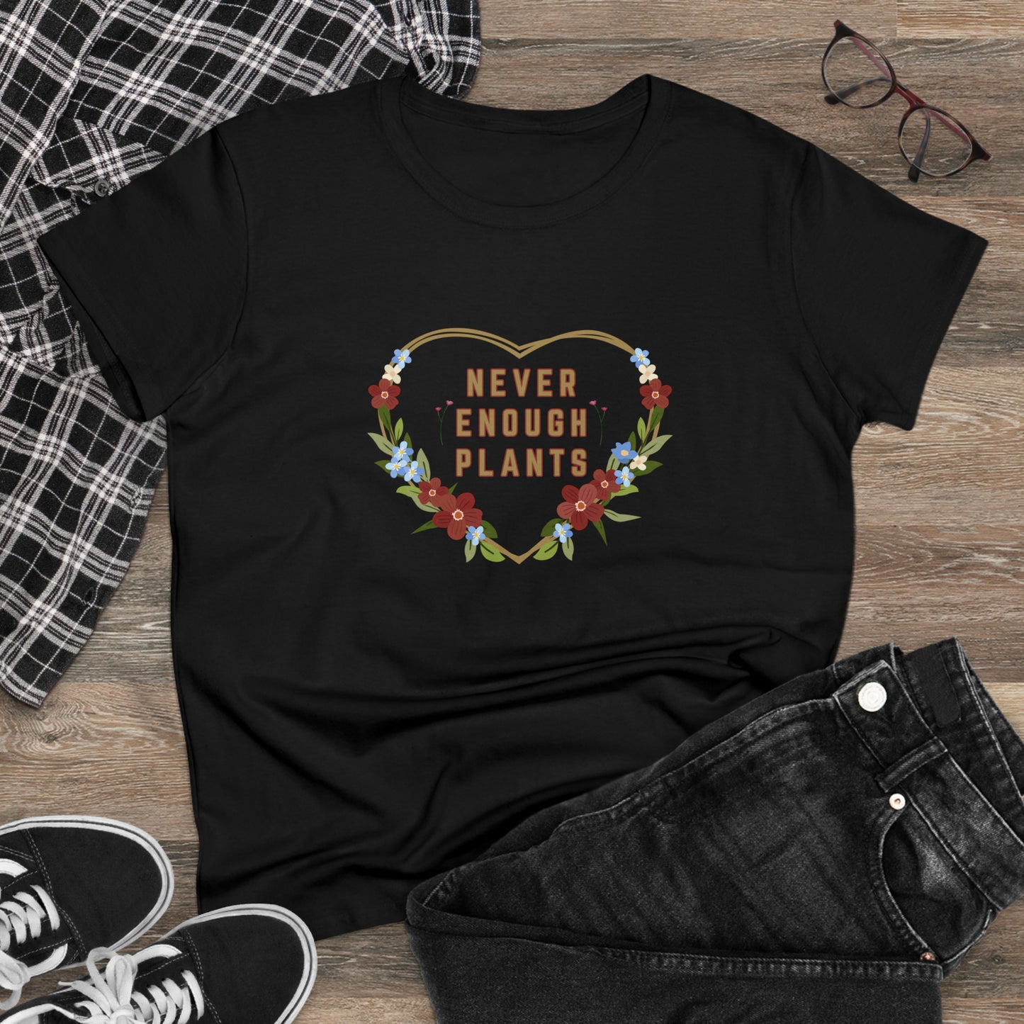 Nature, Plants, Never Enough Plants, Flowers- Adult, Semi-fitted, T-shirt
