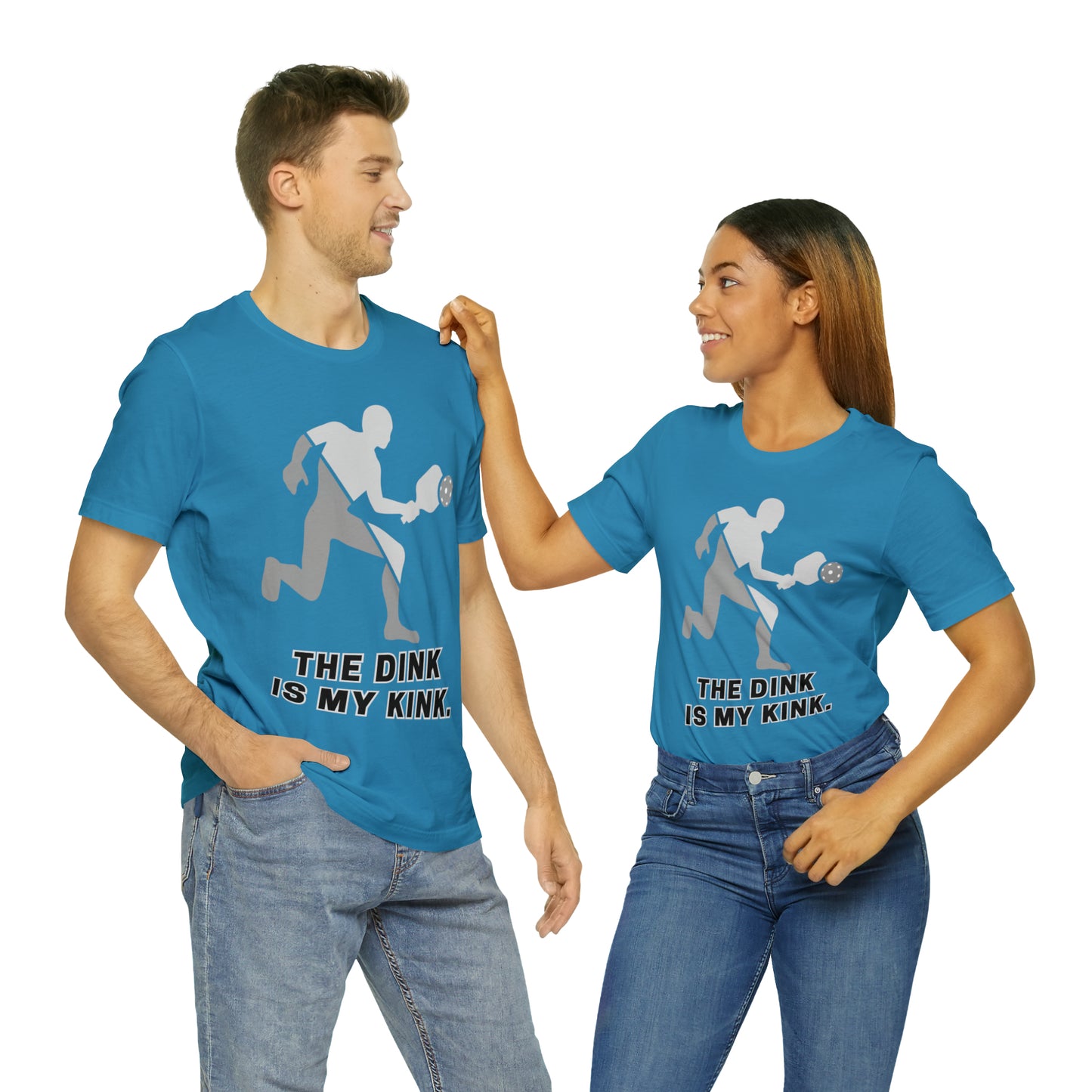 Pickleball Sports, The Dink Is My Kink- Adult, Regular Fit, Soft Cotton, Full Size Image, T-shirt