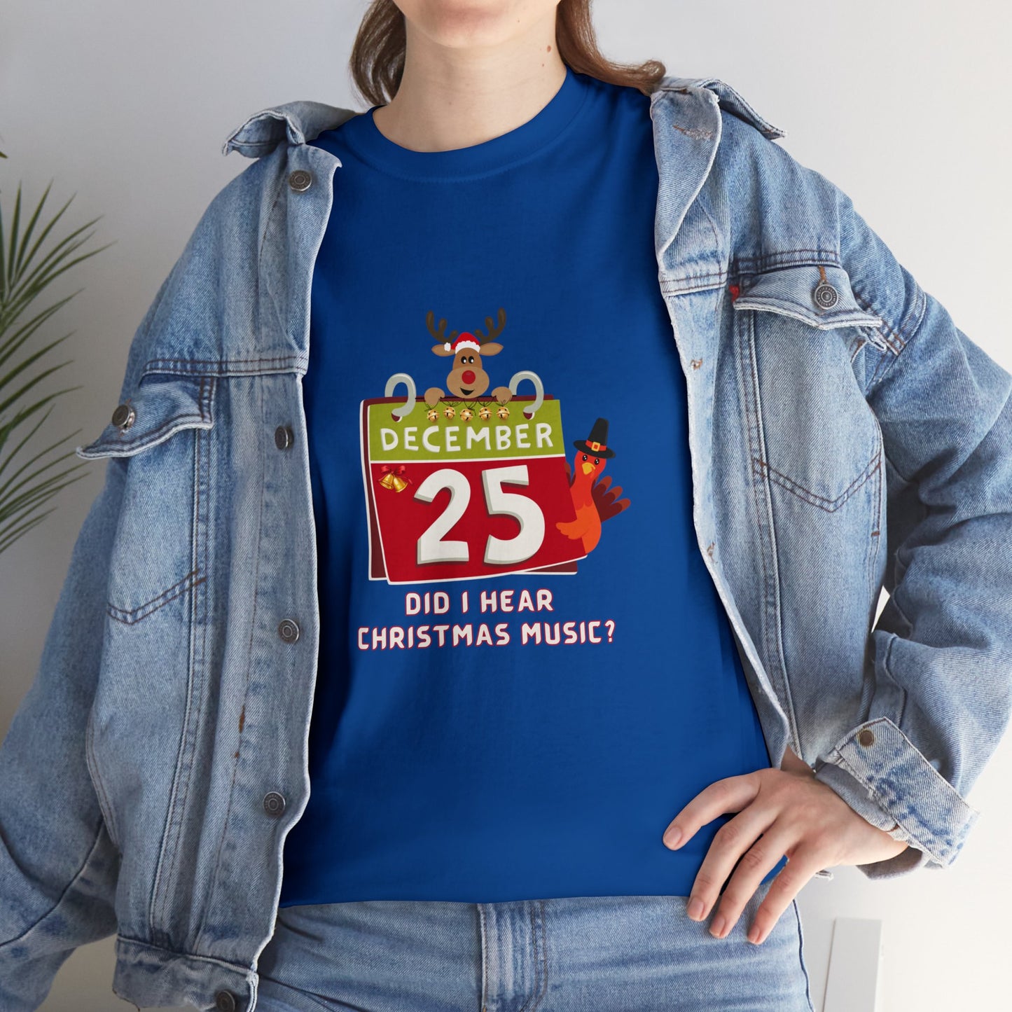 Christmas Funny, Cute Holiday T-shirt-Unisex Heavy Cotton Tee