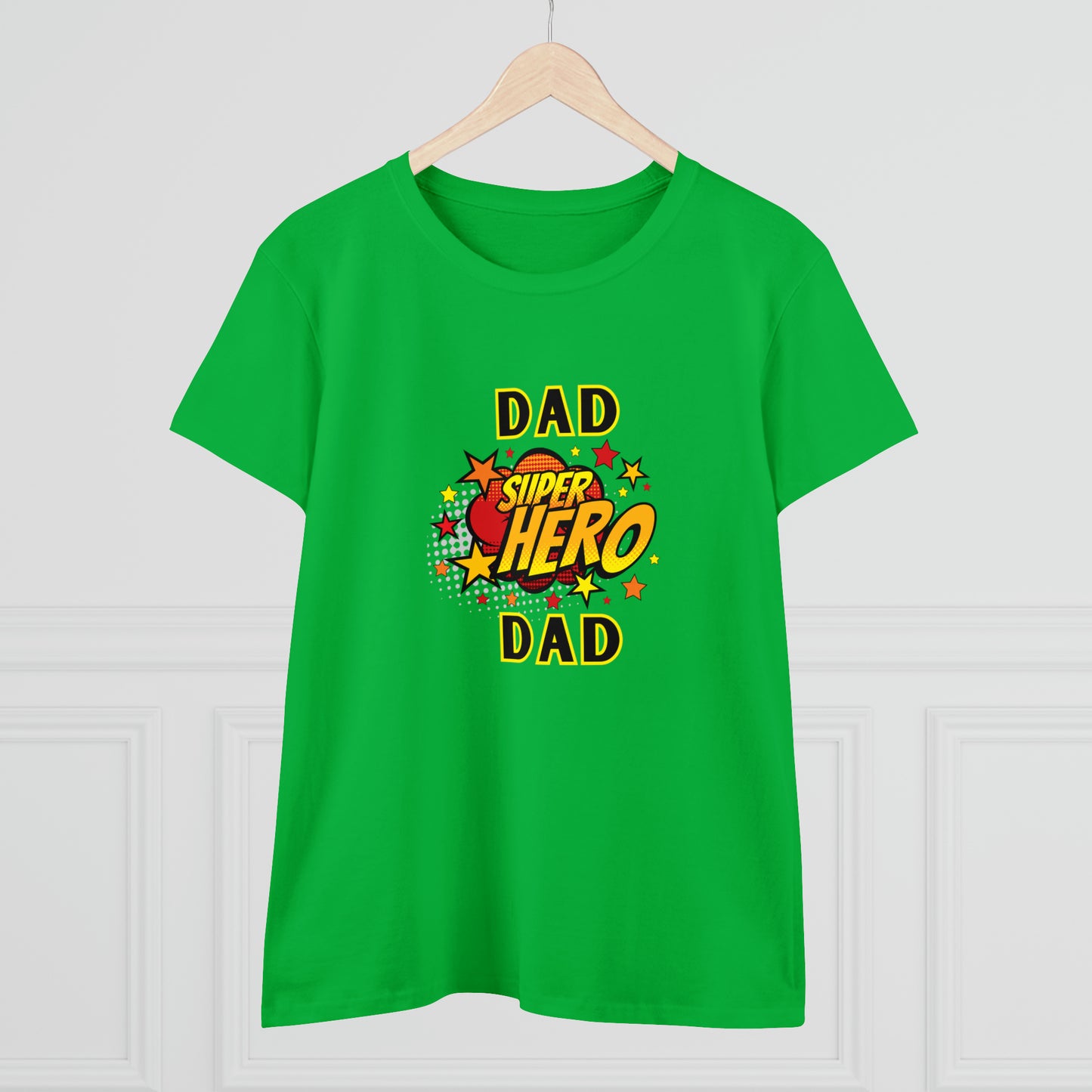 Family, Dad, Superhero, Positive- Adult, Semi-fitted, T-shirt