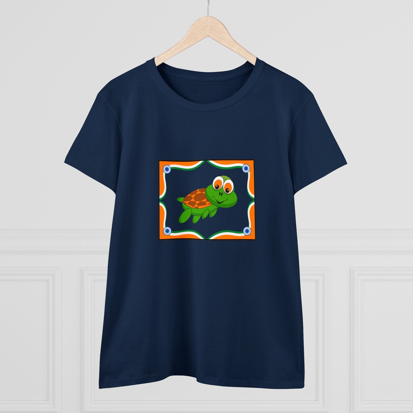 Turtle Swimming, Animals, Sports, Swimming- Adult, Semi-fitted, T-shirt