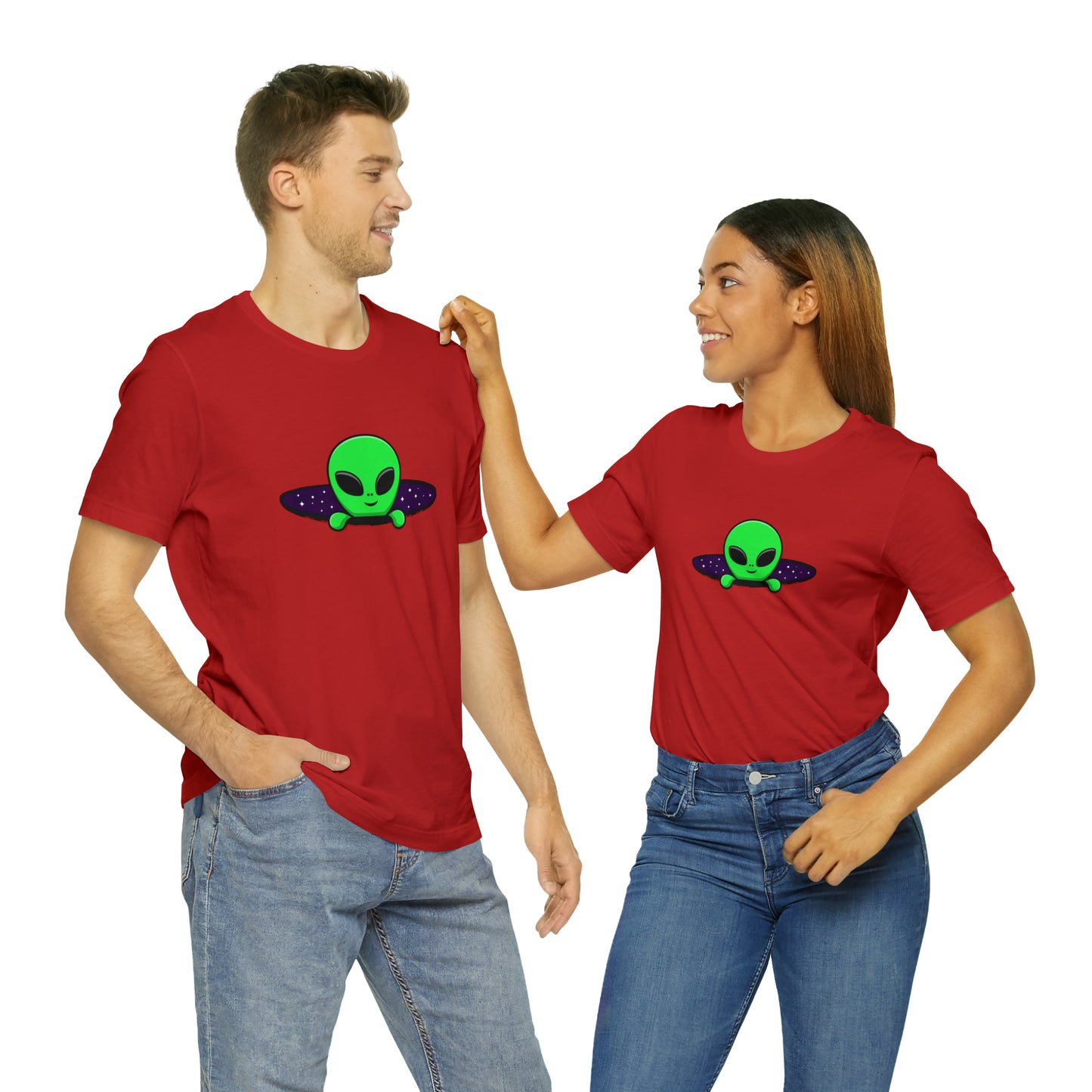 Fantasy, Alien Portal, Sci-fi, Aliens- Adult, Regular Fit, Soft Cotton, T-shirt