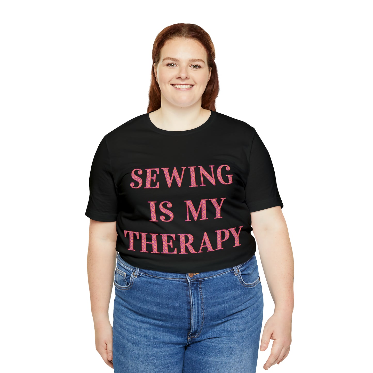 Sewing Is My Therapy- Adult, Regular Fit, Soft Cotton, T-shirt
