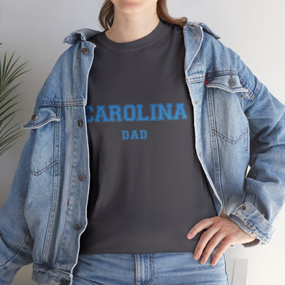 CAROLINA Dad, UNC parent shirt T-shirt-Adult, Unisex Heavy Cotton Tee