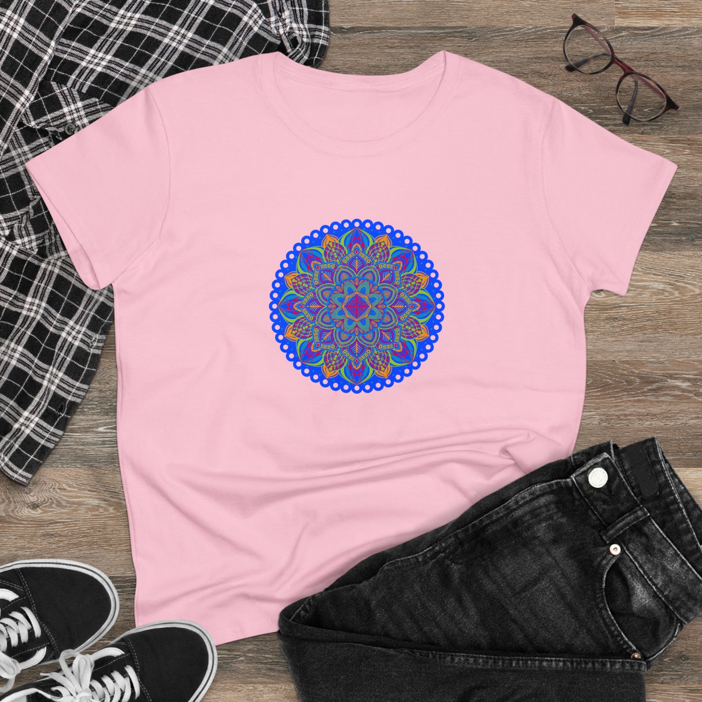 Art, Colorful, Nature, Flowers- Adult, Semi-fitted, T-shirt