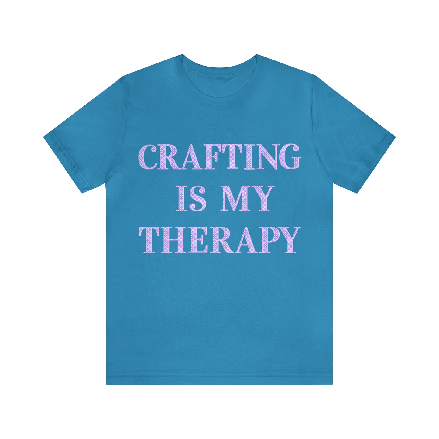 Crafting Is My Therapy- Adult, Regular Fit, Soft Cotton, T-shirt