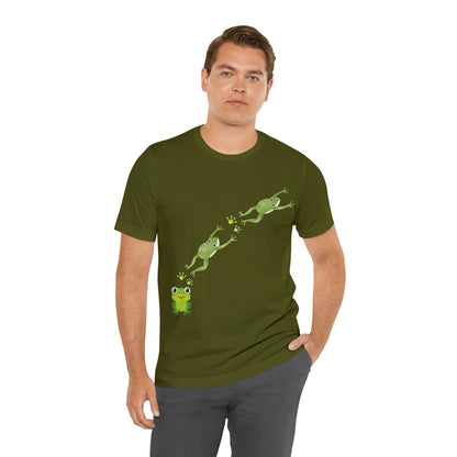 Frog Crossing- Adult, Regular Fit, Soft Cotton, T-shirt