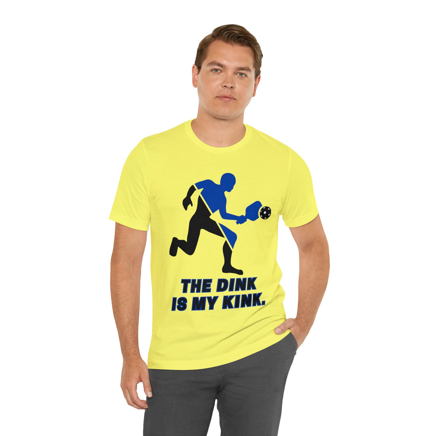 Pickleball Sports, The Dink Is My Kink- Adult, Regular Fit, Soft Cotton, Full Size Image, T-shirt