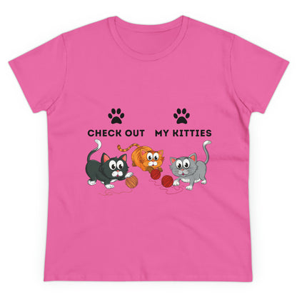 Kitty Cat T-Shirt / Check Out My Kitties Shirt / Unisex Jersey Short Sleeve Tee / Humorous Pet Clothes