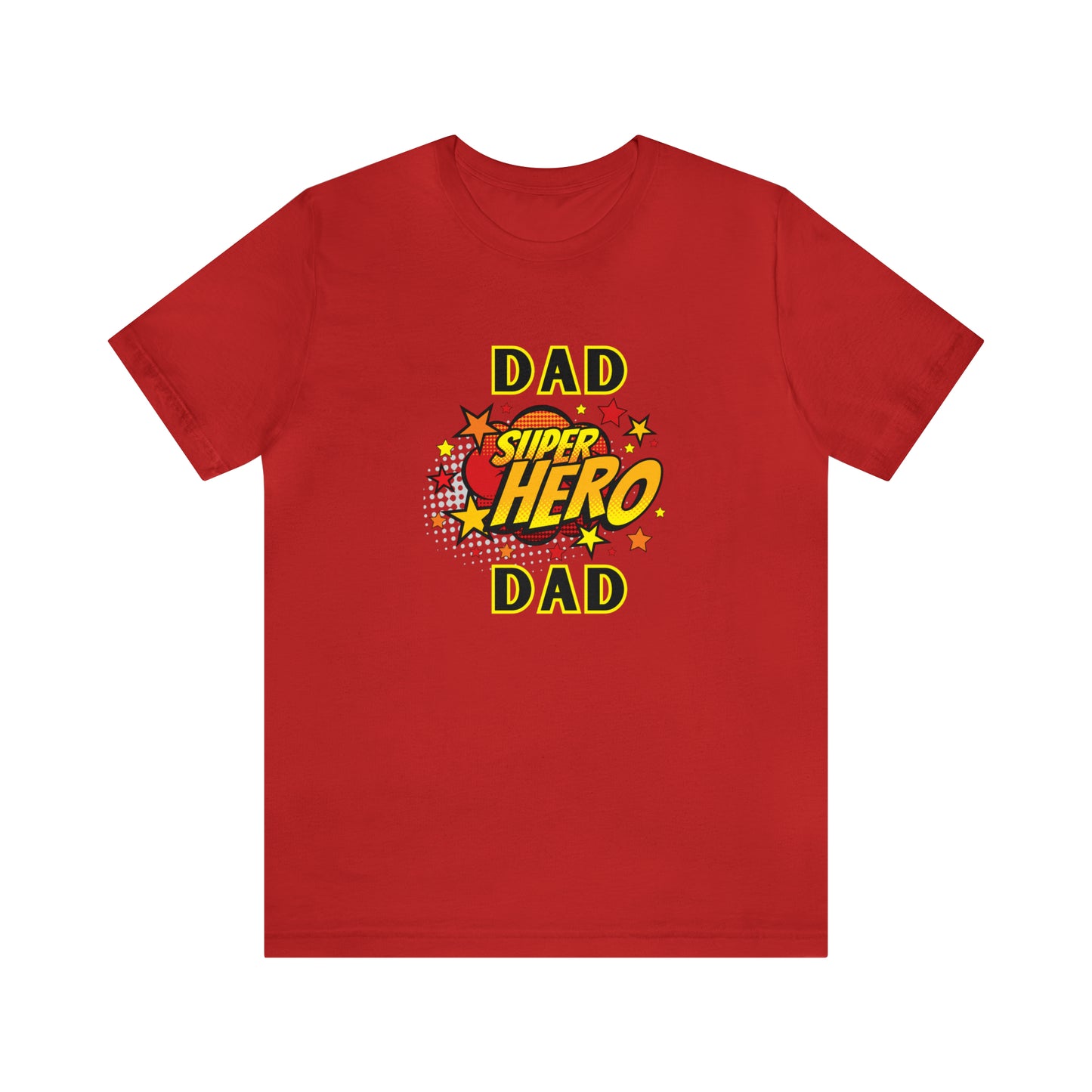 Family, Dad, Superhero, Positive- Adult, Regular Fit, Soft Cotton, T-shirt