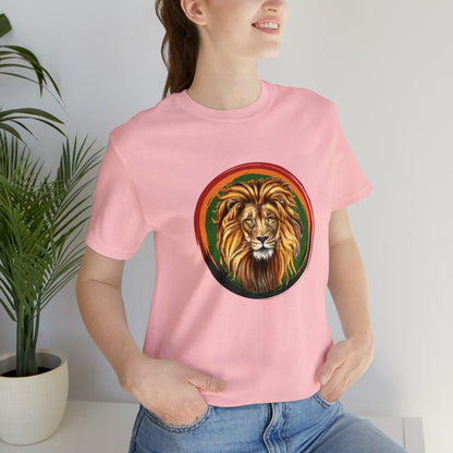 Lion, Animals, Feline (Wild Cats)- Adult- Adult, Regular Fit, Soft Cotton, Full Size Image, T-shirt