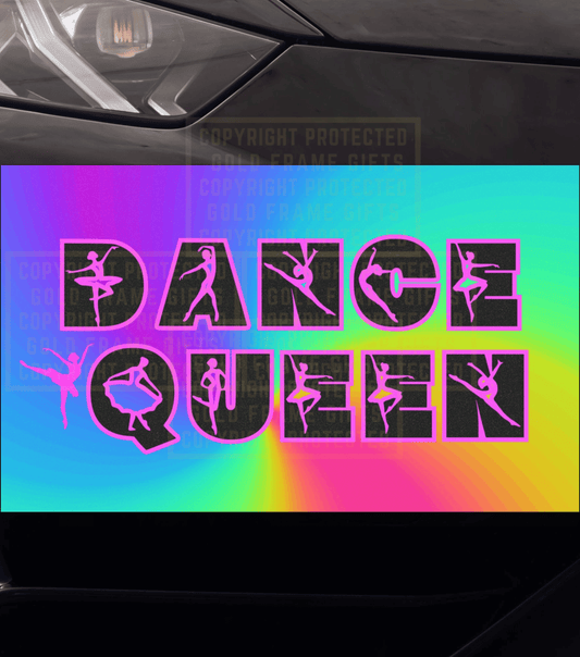Dance Queen Magnet, Dancer, Car, Refrigerator Magnet, Dance Mom, Weatherproof, Gift For Dance Mom Dad Gift For Dancer Ballet Tap Jazz Modern