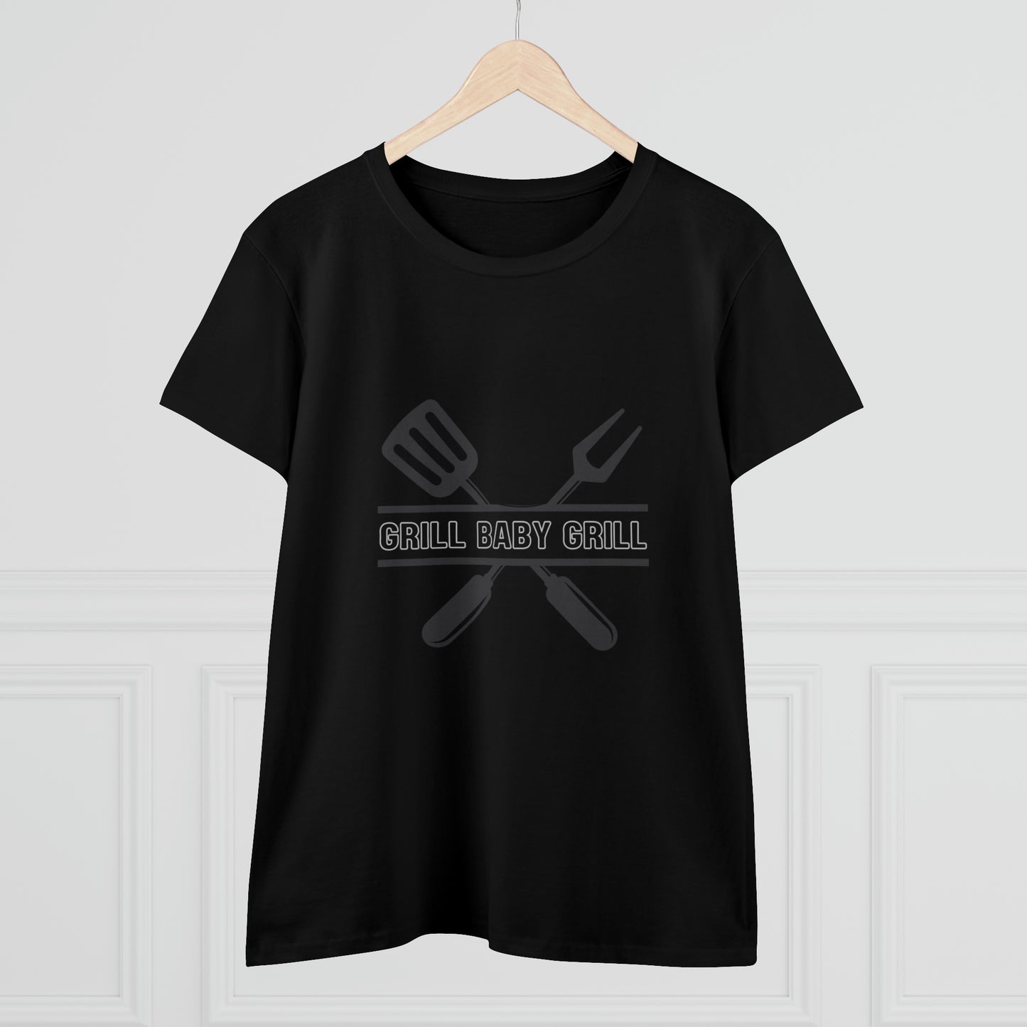 Hobby, Interests, Grilling, Grill Baby Grill, Family, Dad, Mom- Adult, Semi-fitted, T-shirt