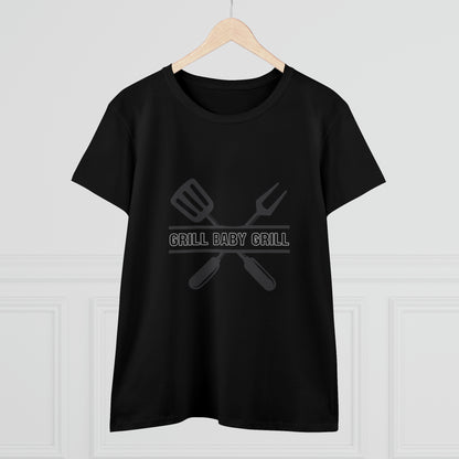 Hobby, Interests, Grilling, Grill Baby Grill, Family, Dad, Mom- Adult, Semi-fitted, T-shirt