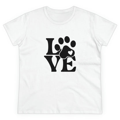 Love, Dog, Animals, Words- Adult, Semi-fitted, T-shirt