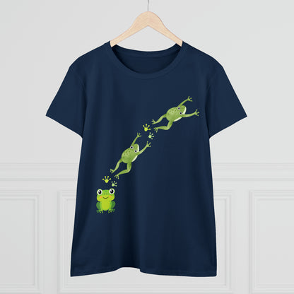 Frog Crossing- Adult, Semi-fitted, T-shirt