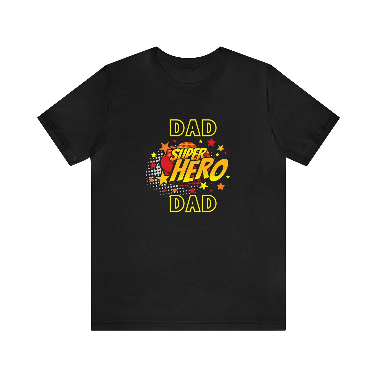 Family, Dad, Superhero, Positive- Adult, Regular Fit, Soft Cotton, T-shirt