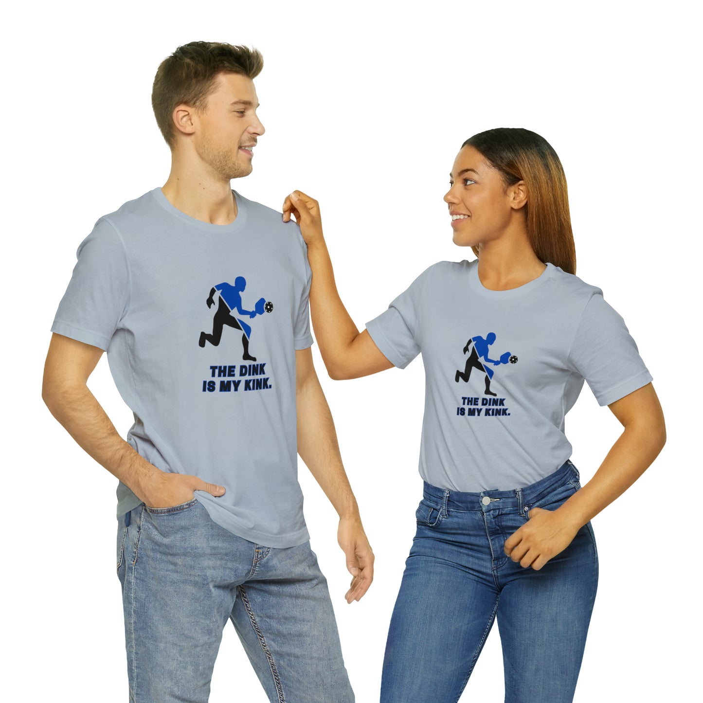 Pickleball Sports, The Dink Is My Kink- Adult, Regular Fit, Soft Cotton, Smaller Size Image, T-shirt
