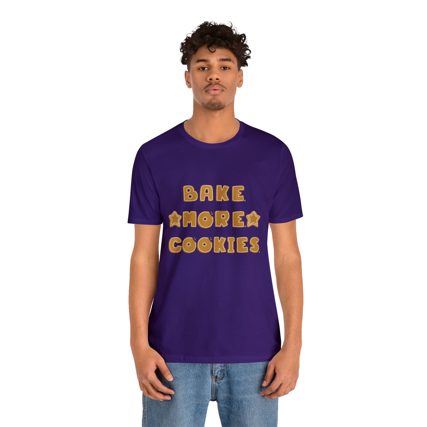 Hobby, Interests, Baking, Bake More Cookies Star, Things, Food- Adult, Full Size Image, Soft Cotton, Regular Fit Shirt
