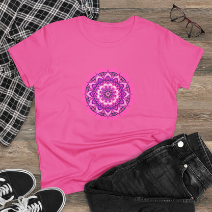 Colorful, Art, Nature, Flowers- Adult, Semi-fitted, T-shirt