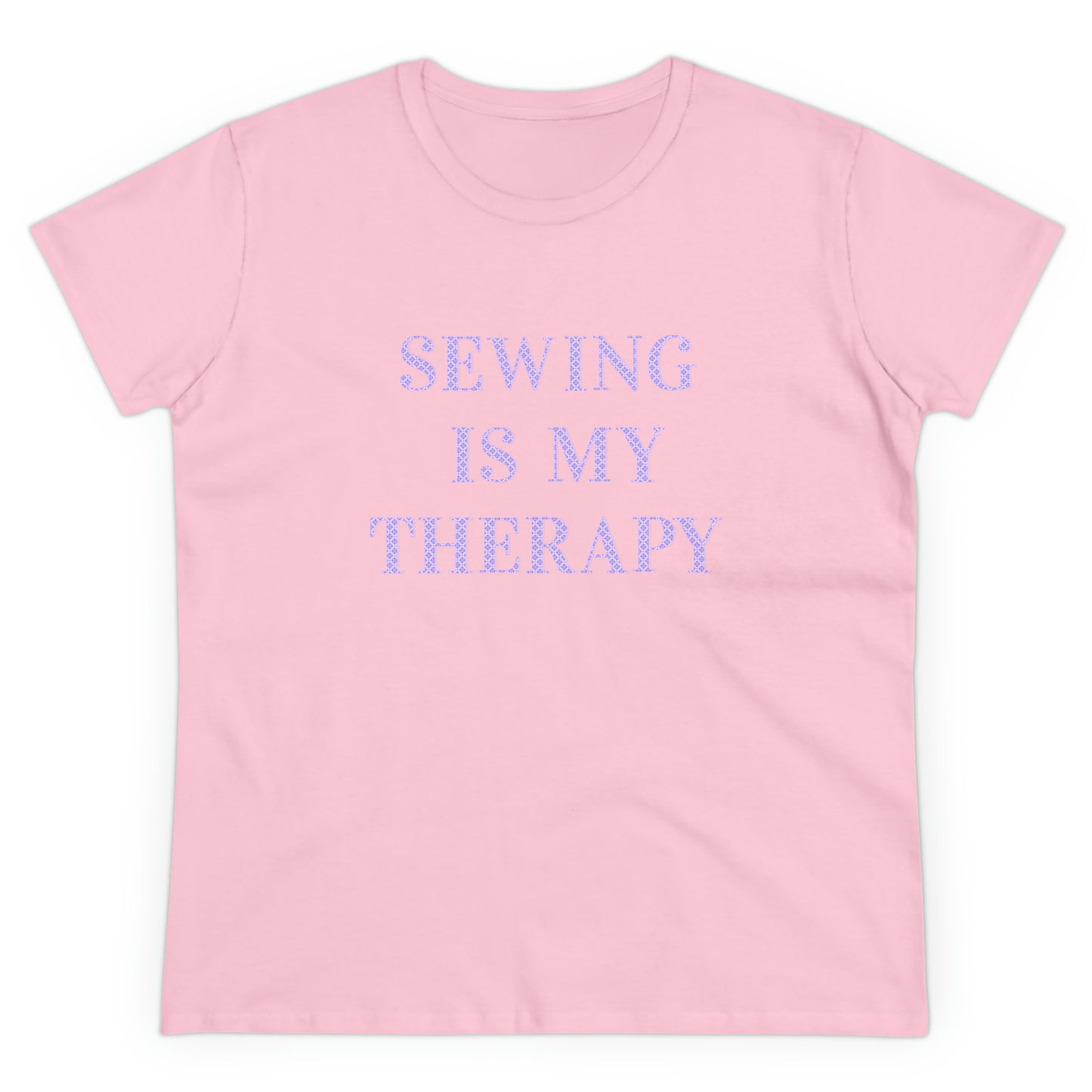 Sewing Is My Therapy- Adult, Semi-fitted T-shirt