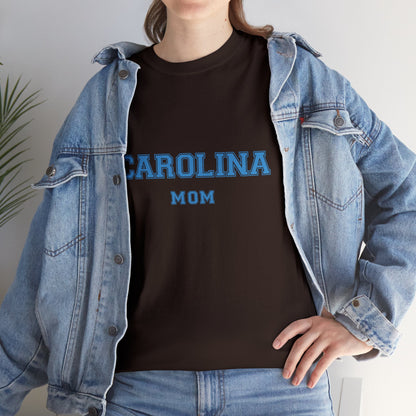 CAROLINA Mom, UNC parent shirt T-shirt-Unisex Heavy Cotton Tee