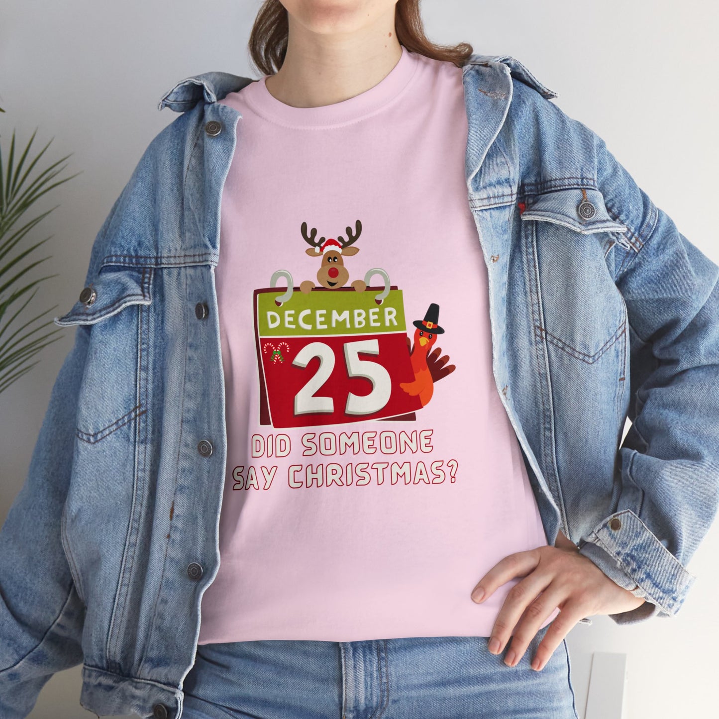 Christmas Funny, Cute Holiday  Calendar T-shirt-Unisex Heavy Cotton Tee