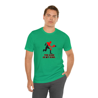 Pickleball Sports, The Dink Is My Kink- Adult, Regular Fit, Soft Cotton, Smaller Size Image, T-shirt