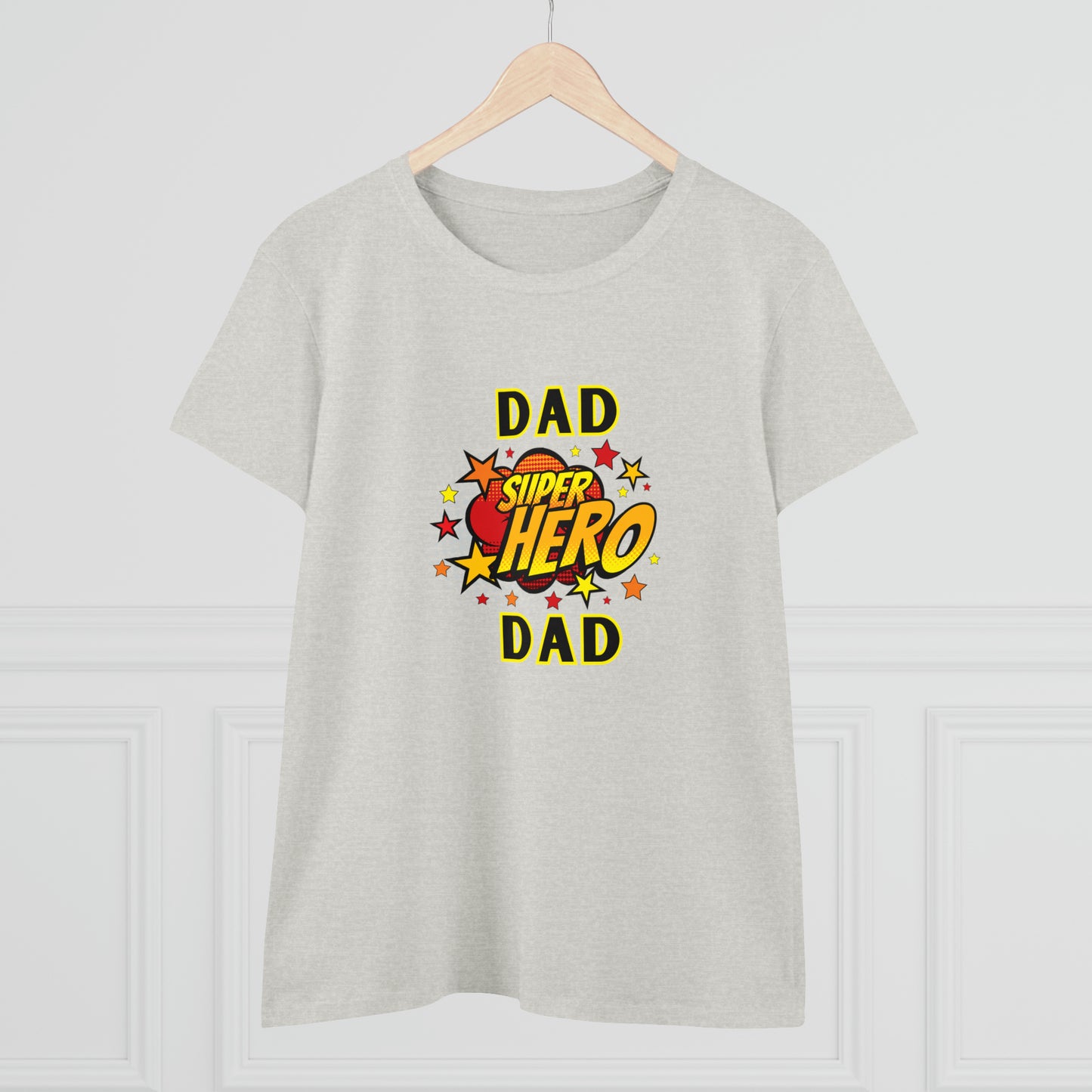 Family, Dad, Superhero, Positive- Adult, Semi-fitted, T-shirt