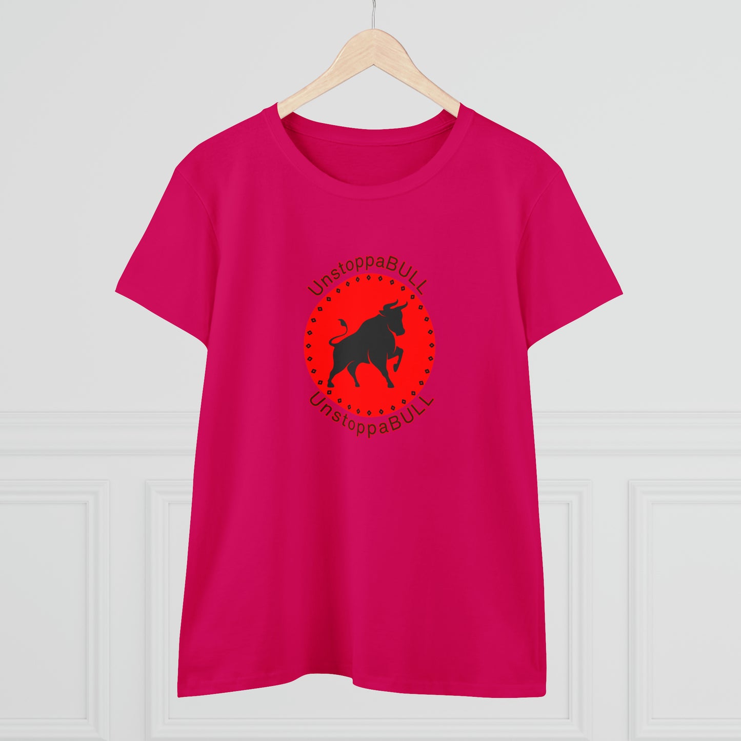 Animals, Bull, Symbol, Unstoppable, UnstoppaBULL- Adult, Semi-fitted T-shirt