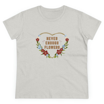 Nature, Plants, Never Enough Flowers, Plants- Adult, Semi-fitted, T-shirt