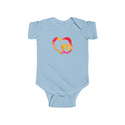 Art, Colorful, Love, Dog Paw- Baby, Infant, Toddler, Soft Cotton, Onesie