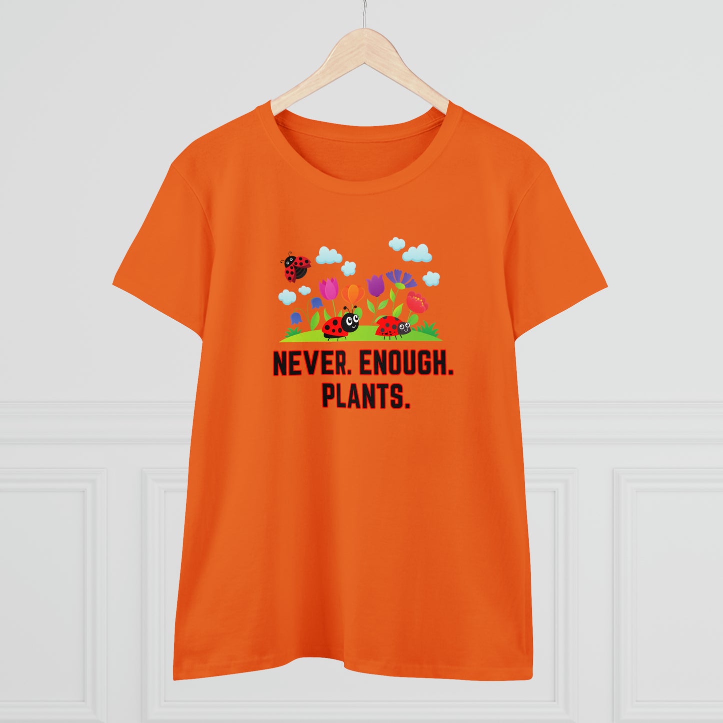 Nature, Plants, Never Enough Plants, Ladybug, Bug- Adult, Semi-fitted, T-shirt