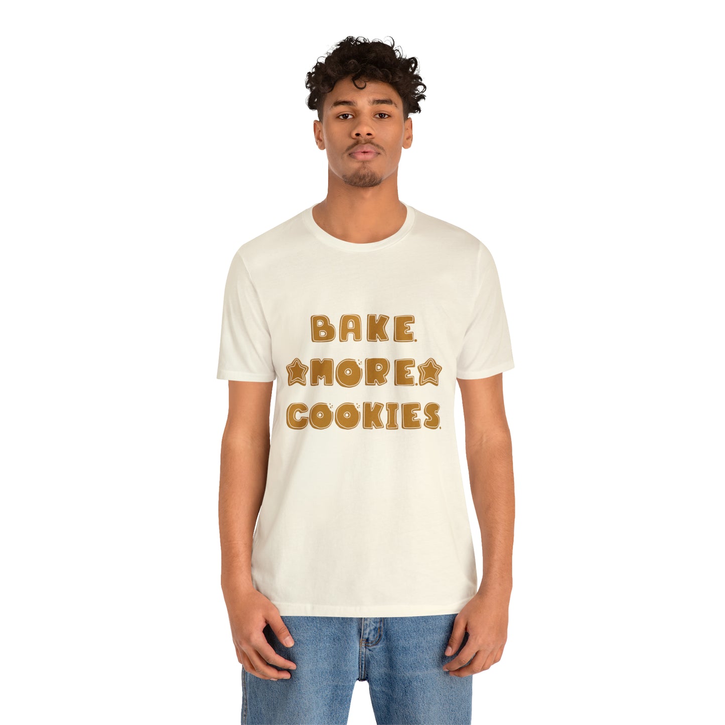 Hobby, Interests, Baking, Bake More Cookies Star, Things, Food- Adult, Full Size Image, Soft Cotton, Regular Fit Shirt