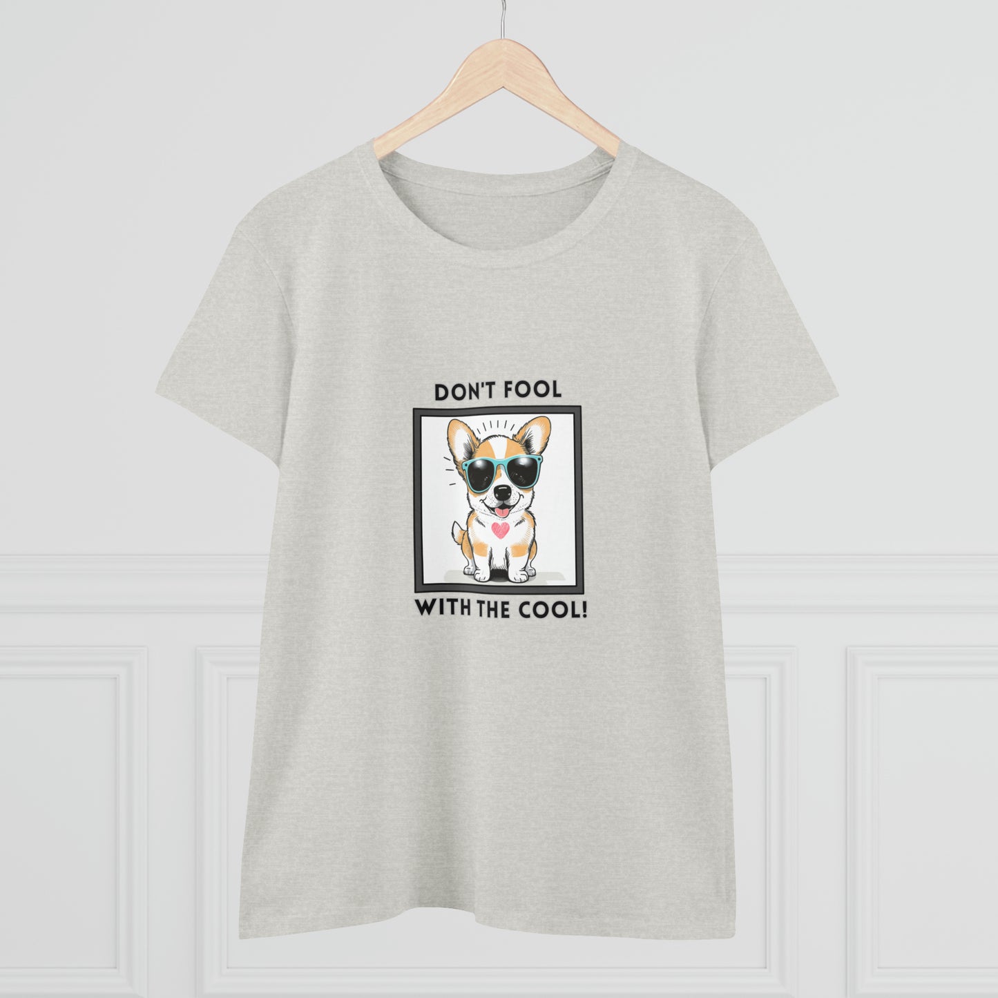 Dog, Don't Fool With The Cool, Animals- Adult, Semi-fitted, T-shirt