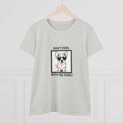 Dog, Don't Fool With The Cool, Animals- Adult, Semi-fitted, T-shirt