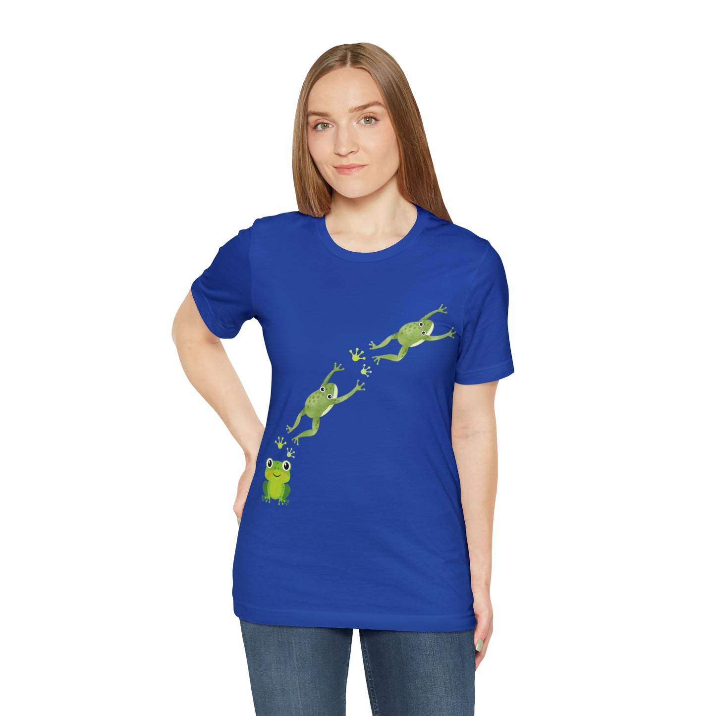 Frog Crossing- Adult, Regular Fit, Soft Cotton, T-shirt