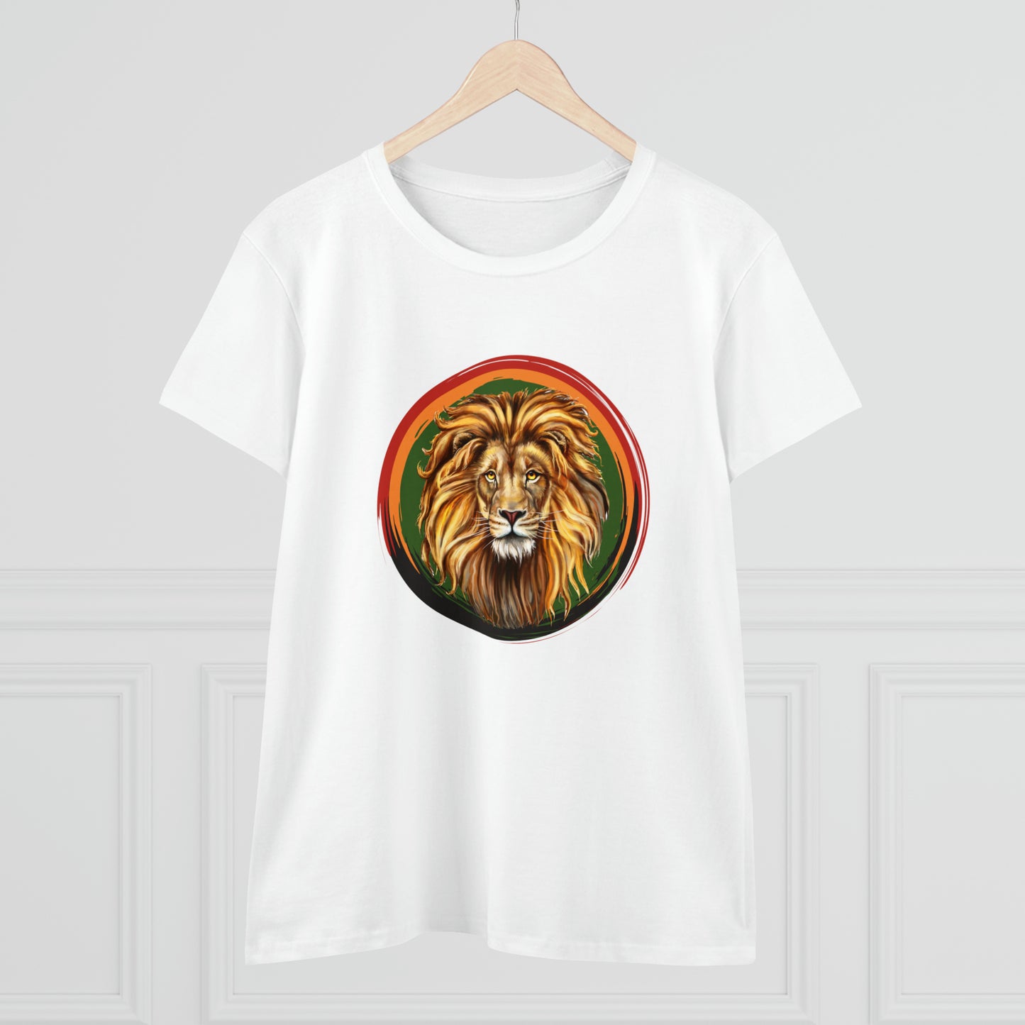 Lion, Animals, Felines (Wild Cats), Nature- Adult, Semi-fitted T-shirt
