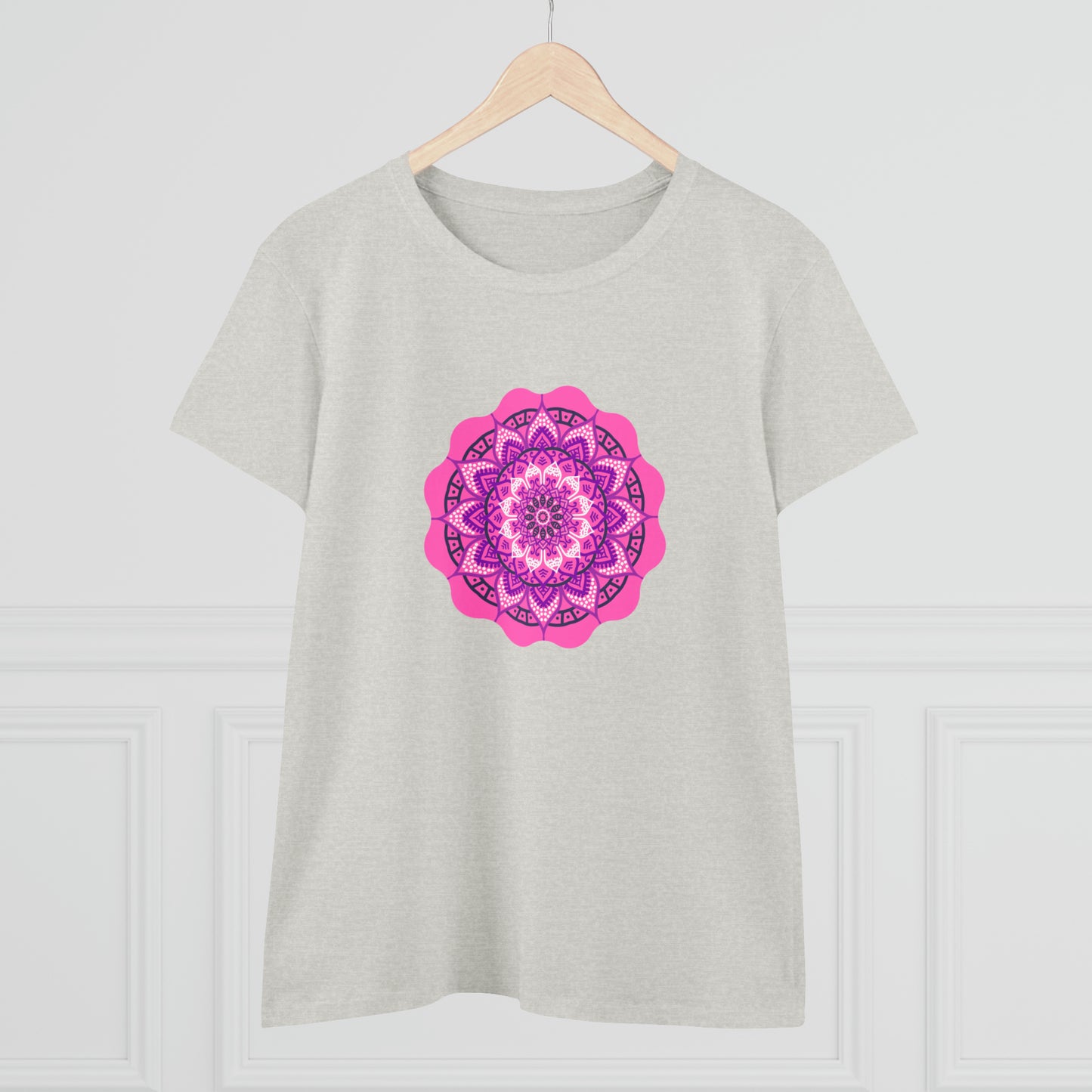 Colorful, Art, Nature, Flowers- Adult, Semi-fitted, T-shirt
