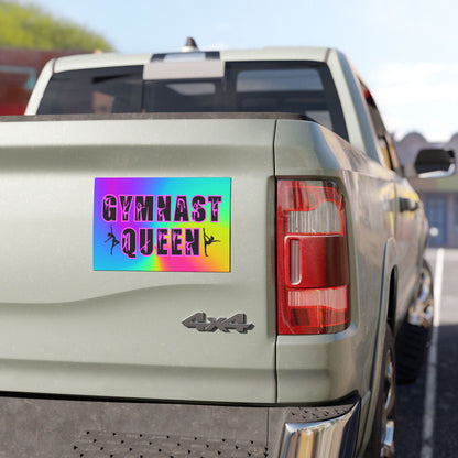 Gymnast Queen Magnet, Gymnastics, Car, Refrigerator Magnet, Weatherproof, Gift For Gymnast Mom Dad Gift For Dancer Ballet Tap Jazz Modern