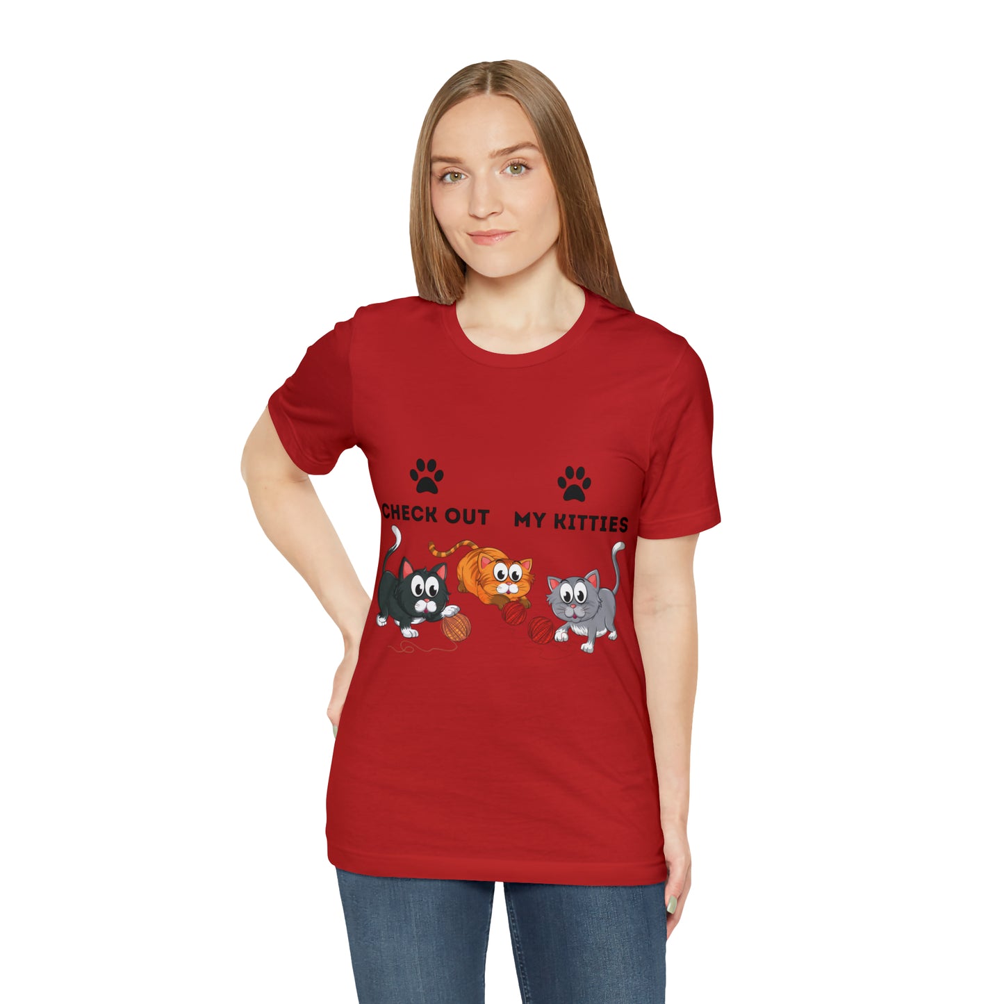 Kitty Cat T-Shirt / Check Out My Kitties Shirt / Unisex Jersey Short Sleeve Tee / Humorous Pet Clothes