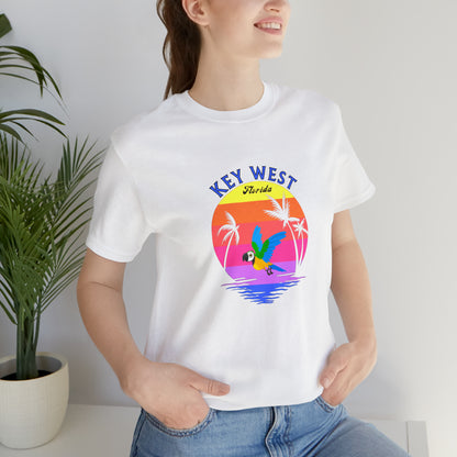 Places, States, Beach, Key West, Florida, United States of America, Animals, Birds- Adult, Regular Fit, Soft Cotton, T-shirt