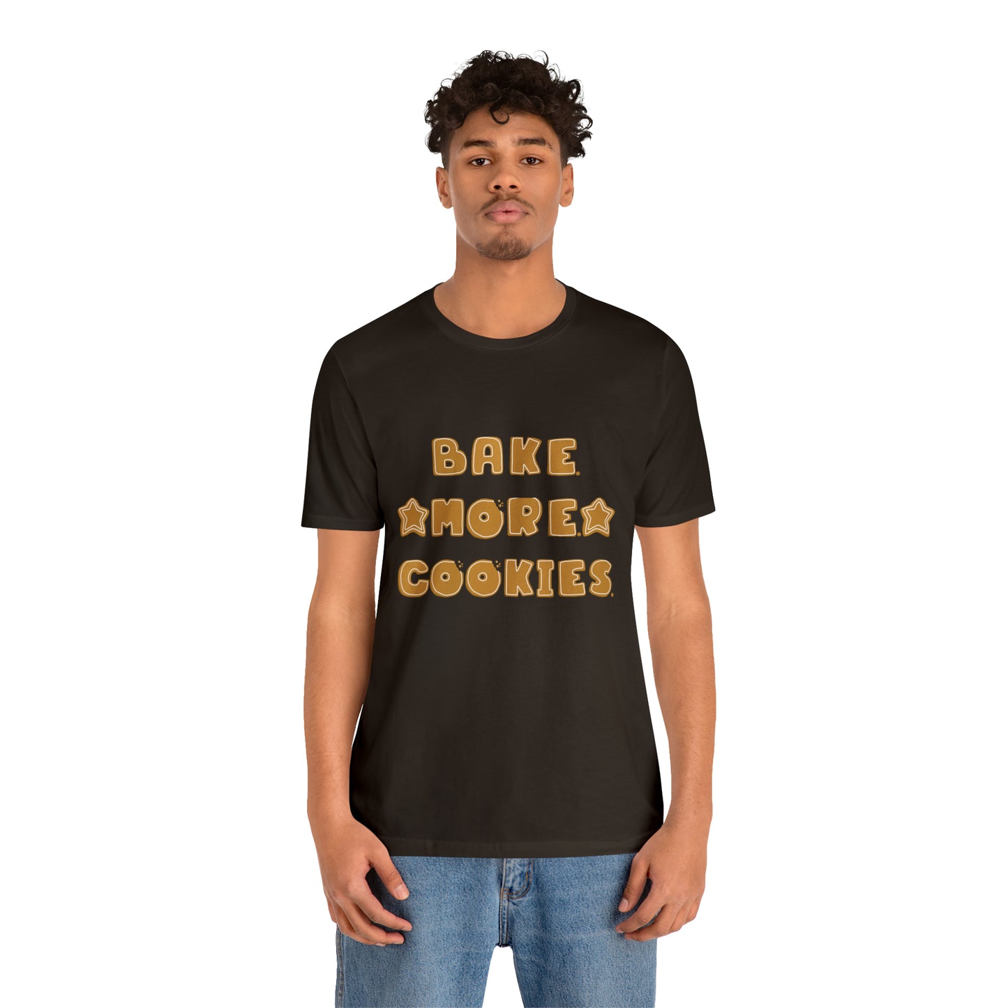 Hobby, Interests, Baking, Bake More Cookies Star, Things, Food- Adult, Full Size Image, Soft Cotton, Regular Fit Shirt
