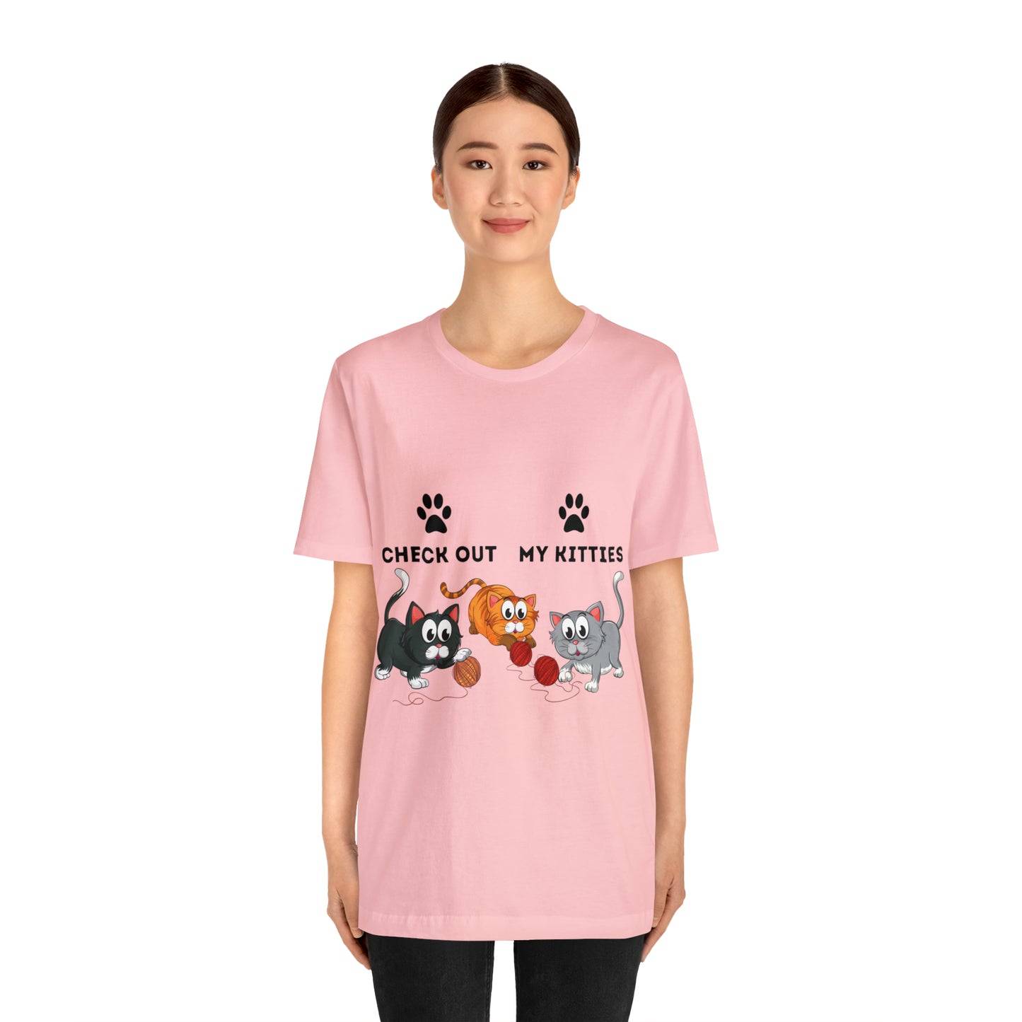 Kitty Cat T-Shirt / Check Out My Kitties Shirt / Unisex Jersey Short Sleeve Tee / Humorous Pet Clothes