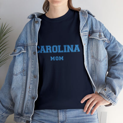 CAROLINA Mom, UNC parent shirt T-shirt-Unisex Heavy Cotton Tee