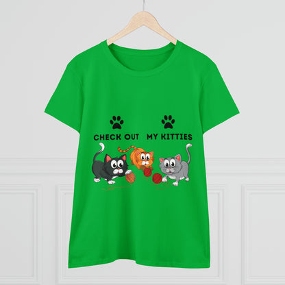 Kitty Cat T-Shirt / Check Out My Kitties Shirt / Unisex Jersey Short Sleeve Tee / Humorous Pet Clothes