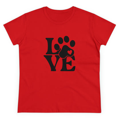 Love, Dog, Animals, Words- Adult, Semi-fitted, T-shirt